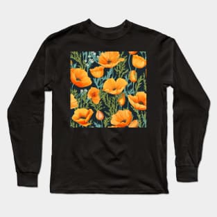 California Poppies Long Sleeve T-Shirt